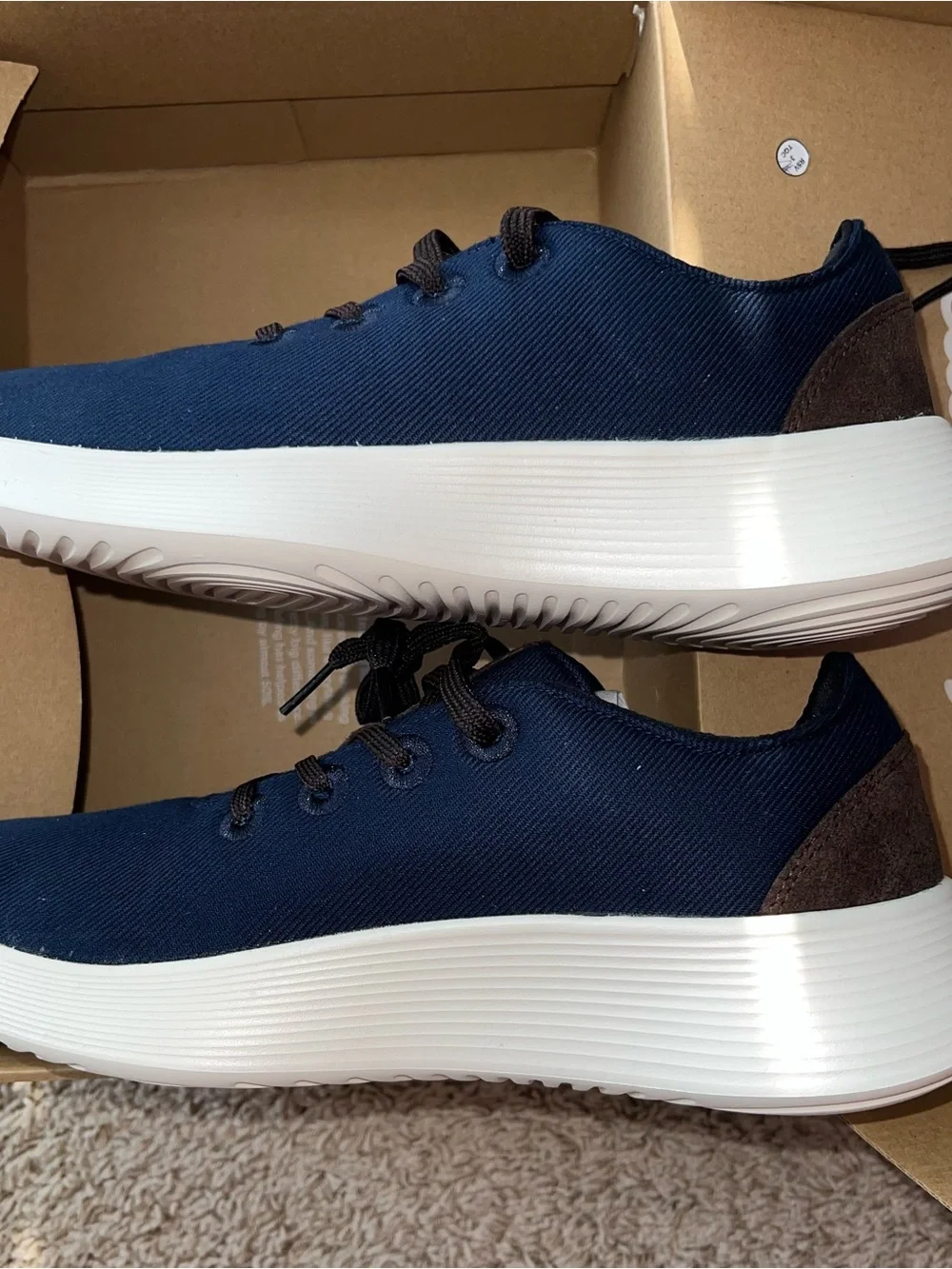 Allbirds Go Lux Men's Navy Casual Lace-Up Sneakers M9 W 10.5 NWB